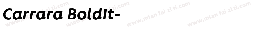 Carrara BoldIt字体转换